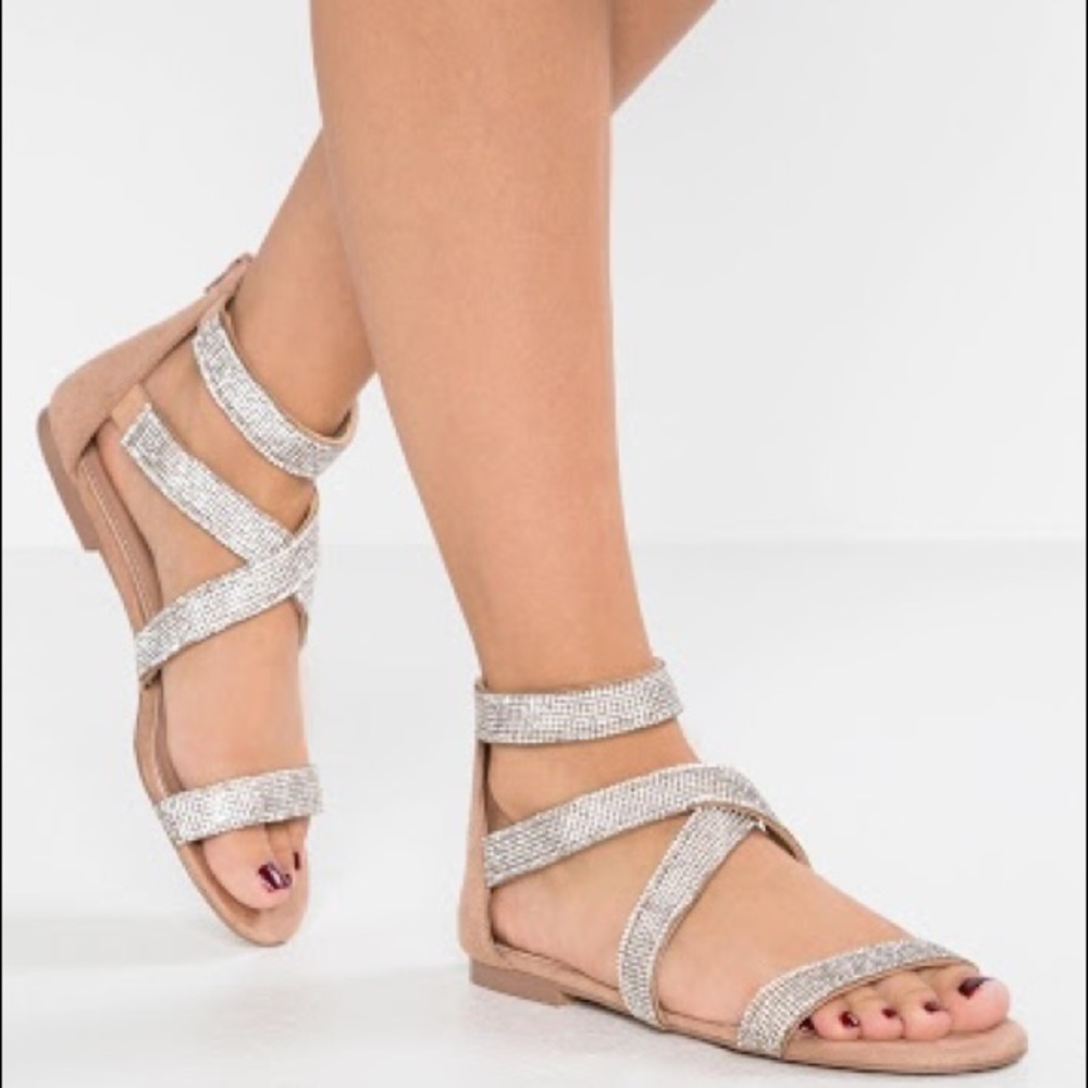 Steve Madden Trinity Rhinestone Gladiator Sandals